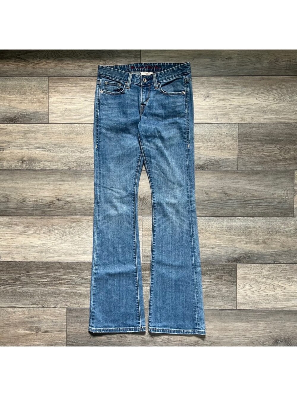 Vintage Levi's 534 Womens 25 Low Flare Jeans Light Wash Blue Denim Y2K